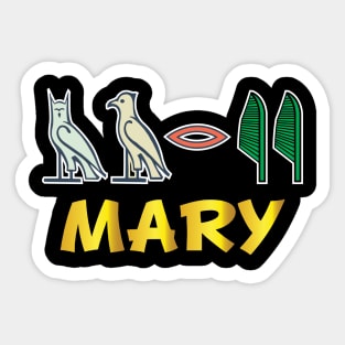 MARY-American names in hieroglyphic letters,  a Khartouch Sticker